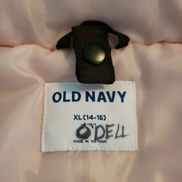 Old Navy Girls Jacket Full Zip Winter Snow Coat Hooded Active Black Sz XL 14 16 - Picture 10 of 16